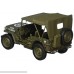 Welly Collection 118 WWII U.S. Army 1 4 Ton Truck with Top Diecast Model Car B01NBCV7O4